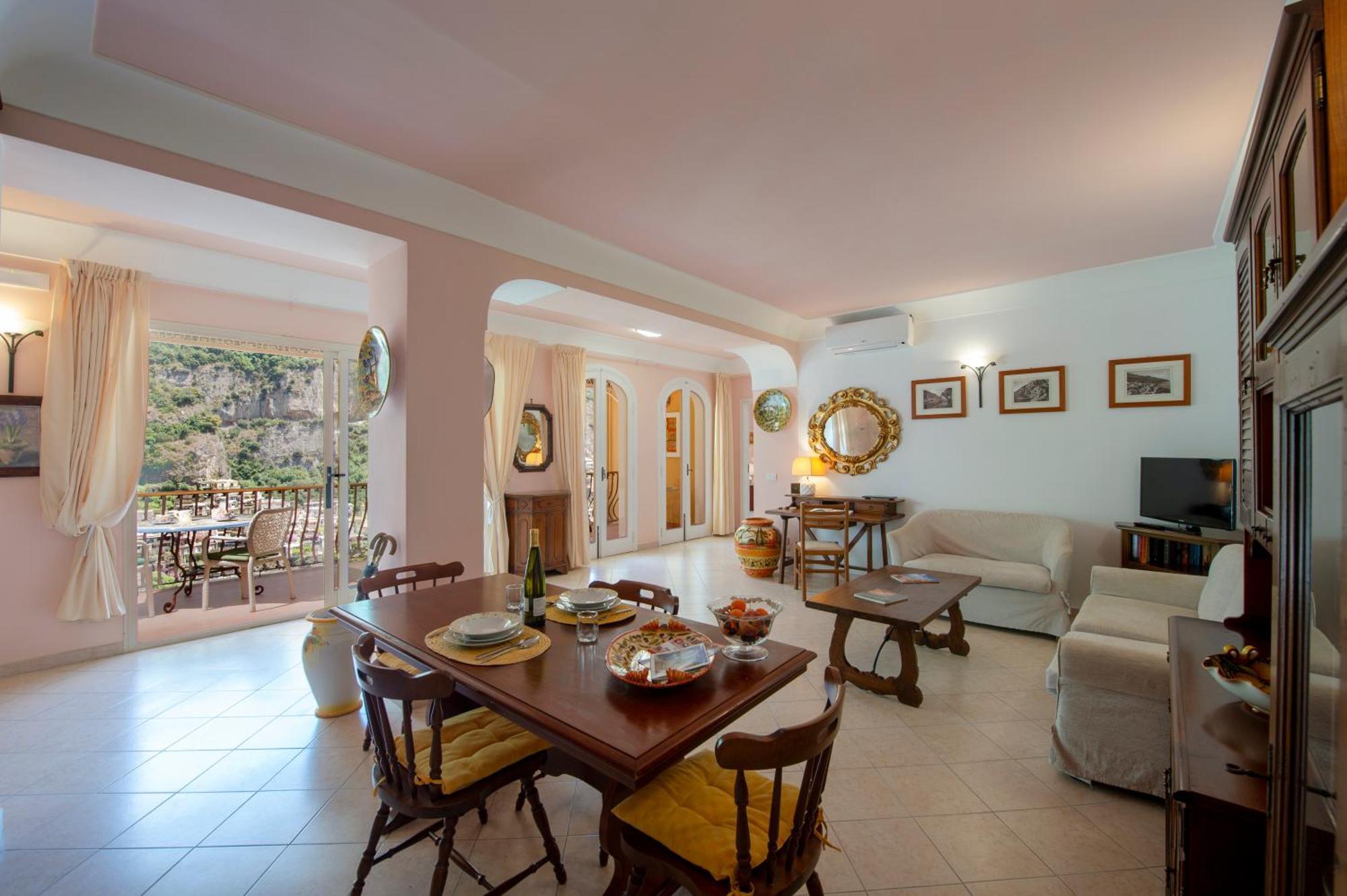 Appartamento Casa Le Terrazze Positano Esterno foto